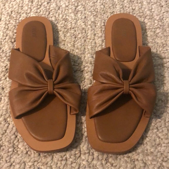 Size 9 Crevo Brown Leather Sandals - Picture 1 of 5